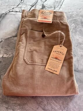 NWT! Faherty Men's Stretch Terry Corduroy Utility Pants!